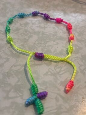 Kids Multicolor Knotted Friendship Bracelet - (Brand)